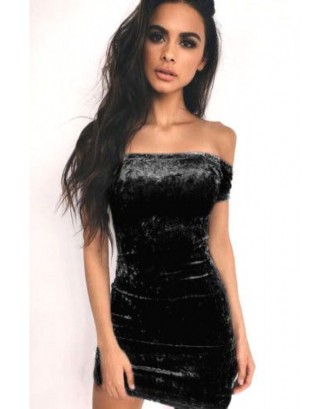 Off Shoulder Short Sleeve Beautiful Bodycon Party Dress
