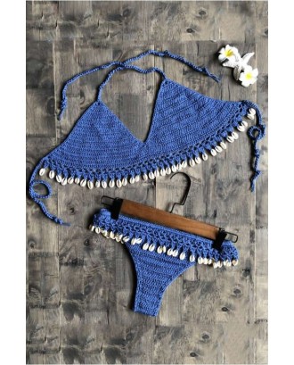 Shell Fringe Crochet Triangle High Cut Beautiful Swimwear Swimsuit