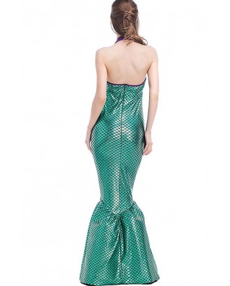Teal Beautiful Mermaid Dress Fantasy Cosplay Apparel