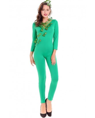 Green Beautiful Mesh Dryad Jumpsuit Fairy Apparel