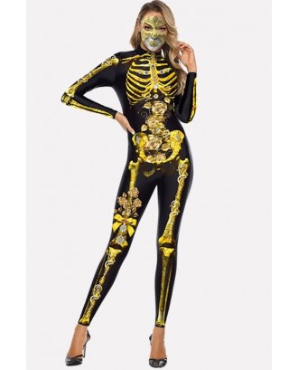 Skeleton Catsuit Horror Halloween Apparel