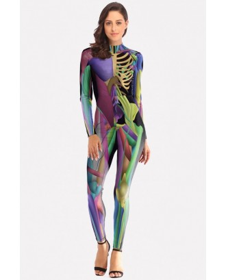 Multi Skeleton Jumpsuit Fortnite Halloween Apparel