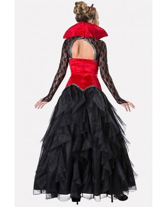 Black Vampire Devil Dress Halloween Cosplay Apparel