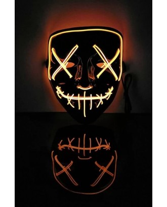 Blood Stitched Light-up Horror Halloween Apparel Purge Mask