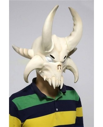 White Fortnite Dark Viking Horror Halloween Apparel Mask