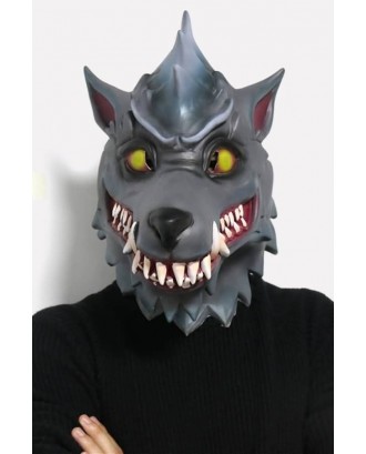 Dark-gray Fortnite Dire Wolf Horror Halloween Apparel Mask